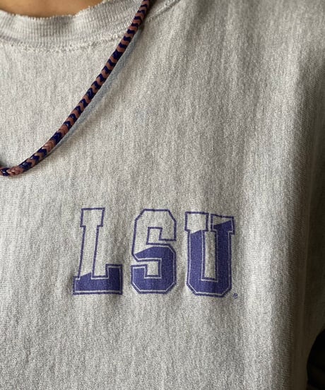 【USED】   90's Mexico Champion Reverse Weave Sweat LSU/210516-031