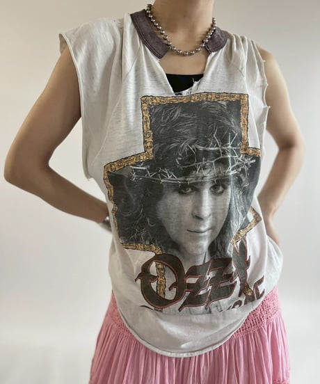 【USED】 80's OZZY OSBOURNE Cutoff Tour T-Shirt /250621-023