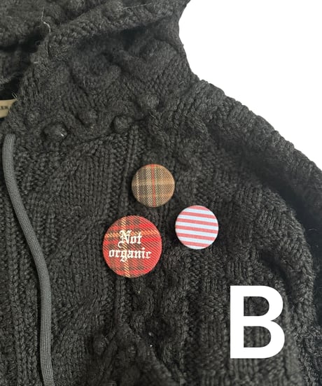【RE;CIRCLE】 RE Aran Knit Double Zip-up Parka / Black / 251030-005
