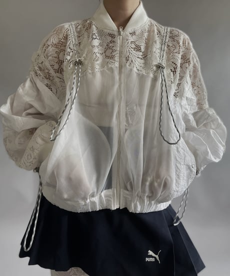 【RE;CIRCLE】 RE White Patch Blouson / 240509-004