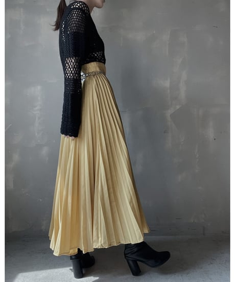 【USED】Poly Long Skirt/ 220319-016