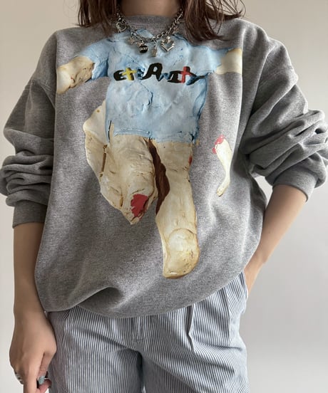 【USED】 END IS NEAR L/S Sweat Top /250329-014
