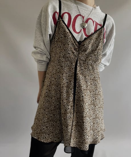 【USED】 Leopard Patterned Camisole One-Piece   / 230923-007