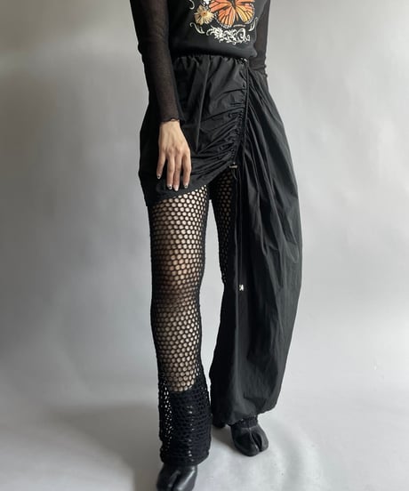 【USED】  Asymmetry Nylon Skirt / 240914-050