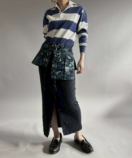 【RE;CIRCLE】 RE  Military Camouflage Wrap Skirt / 260226-010
