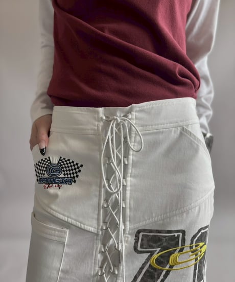 【USED】 I.AM.GIA Lace Up Design Skirt /260418-034