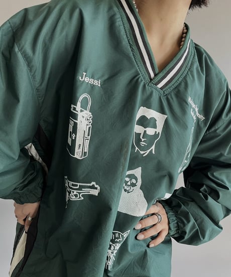【Mashup Products】 Silk Screen Nylon Pullover Top/  240217-004