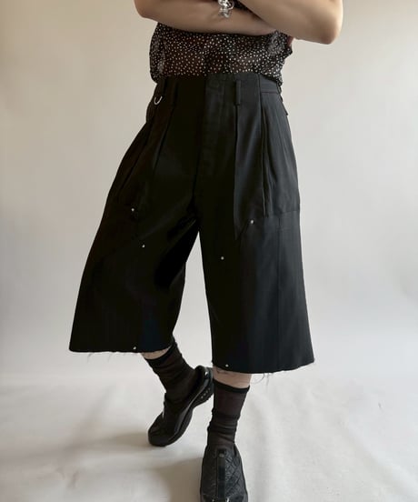 【RE;CIRCLE】 Re Suit Double Knee Shorts / 250612-001
