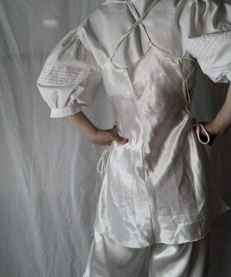 【USED】 Lace Up Camisole Top/210714-027