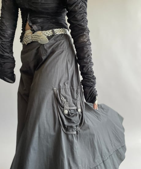 【USED】 Cargo Pocket Long Skirt/ 240914-015