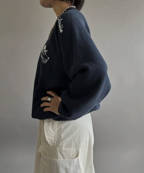 【Mashup Products】 Silk Screen Hanes L/S Sweat top /  240217-008