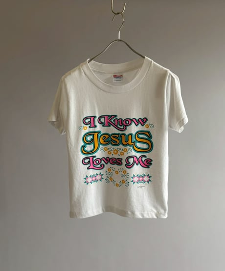 【USED】 RESIZED Hanes I Know Jesus Loves Me T-Shirt / 260627-022