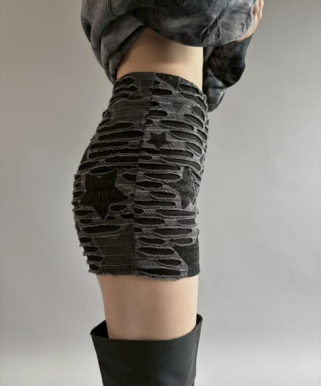 【USED】 Star Pattern Hot Pants / 251101-005