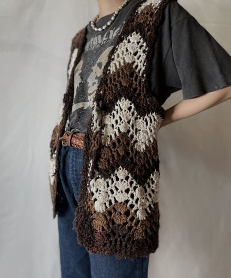 【USED】  Crochet Vest/210825-032