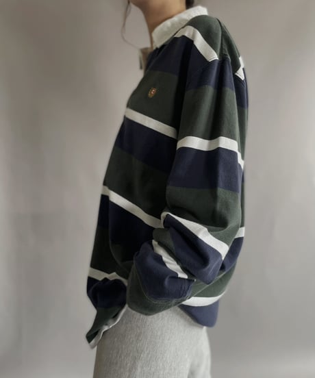 【USED】 Chaps Striped Rugby Shirt / 221203-021