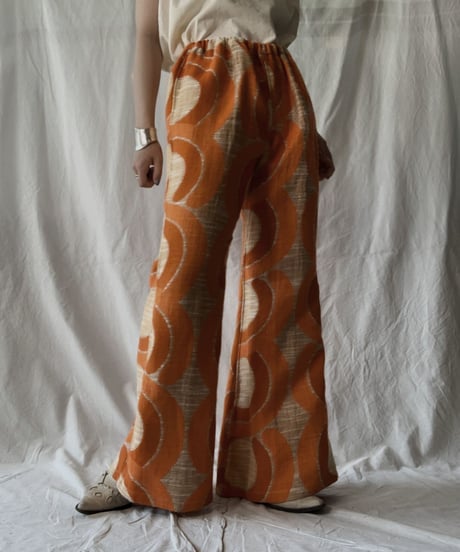 【RE;CIRCLE】 RE Antique Curtain Flare Pants③/ 210613-009