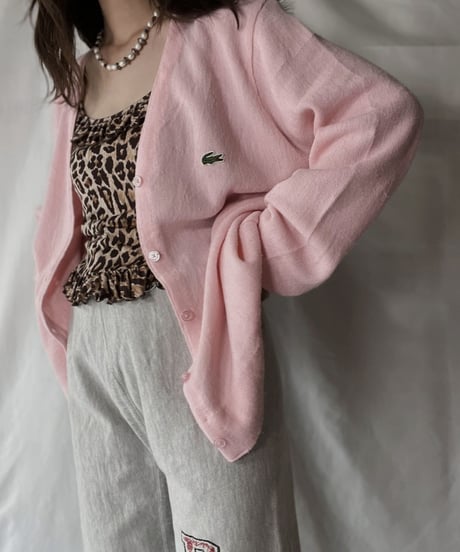 【USED】   LACOSTE Knit Cardigan③/210930-023