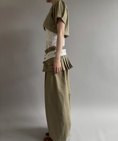 【Chinatsu Aoyama】 RE Makers Shirt Khaki / 260702-004