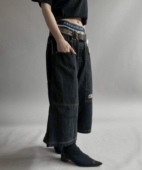 【USED】 Fishbone Denim Shorts /260418-040