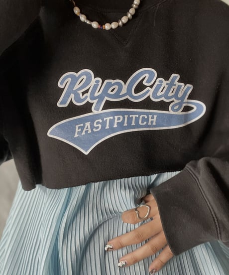 【USED】   Cut off Sweat Rip City/210926-001
