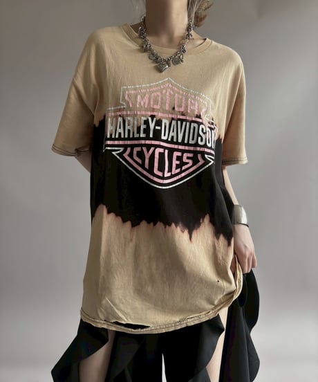 【USED】 HARLEY-DAVIDSON Tie-Dye Damage Tee / 260418-027