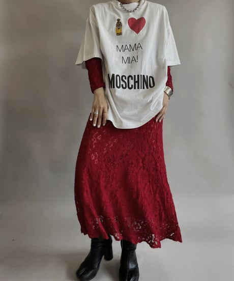 【USED】 S/S MAMA MIA MOSCHINO T-shirt / 230603-021