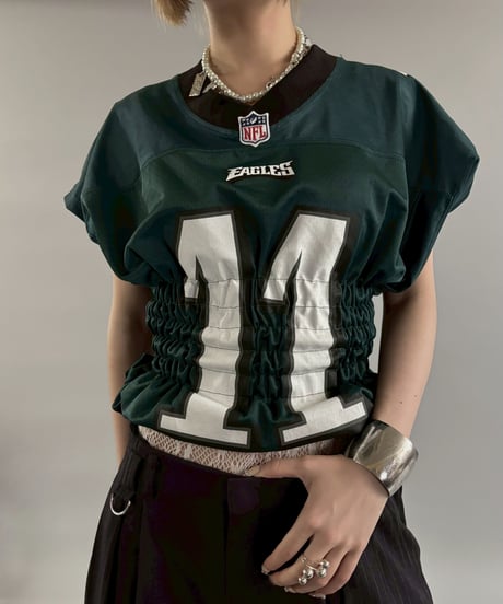 【RE;CIRCLE】 Shirring Football Shirt  /  250904-004