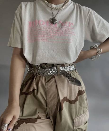 【USED 】 90's ONEITA Moth'er T-Shirt /240505-005