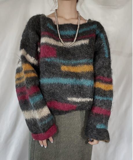 【USED】    Mohair Knit Top/211216-024