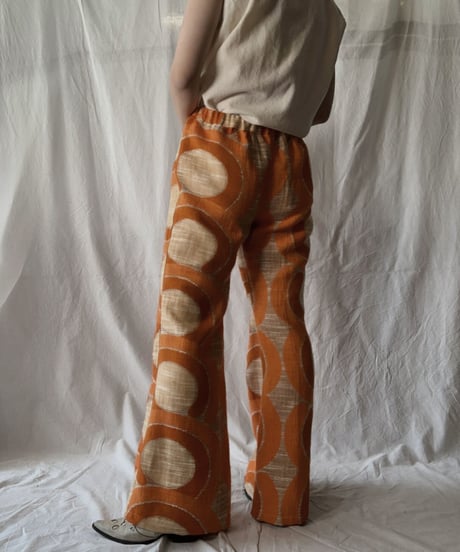 【RE;CIRCLE】 RE Antique Curtain Flare Pants③/ 210613-009