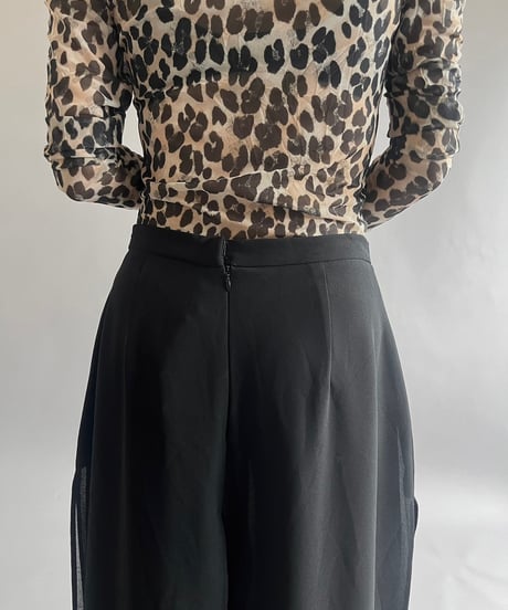 【USED 】Sheer Slit Wide Pants/ 240907-029