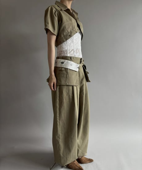 【Chinatsu Aoyama】 RE Makers Shirt Khaki / 260702-003