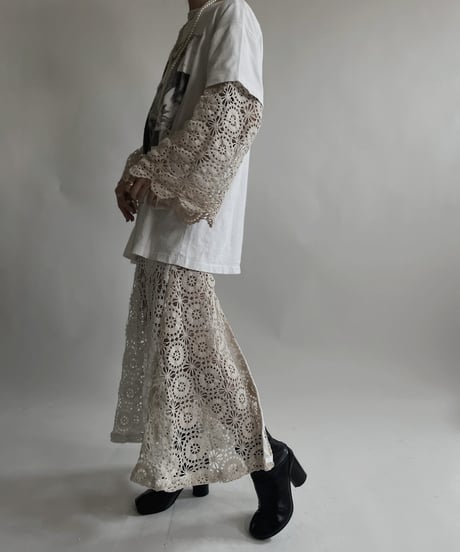 【RE;CIRCLE】 RE Crochet Lace Mermaid Skirt / 220427-015