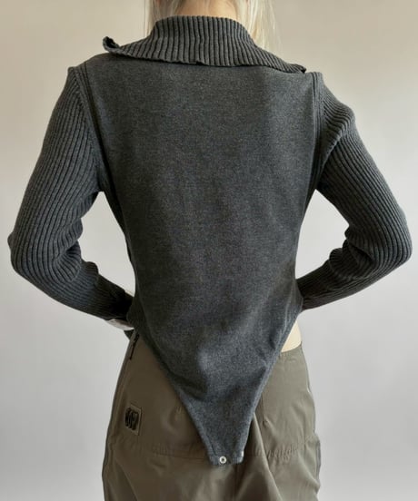 【RE;CIRCLE】 RE Rib Knit Leotard Top / 260416-007