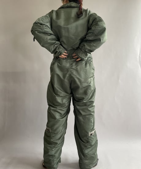 【USED】 Nylon Overalls Khaki / 221217-001