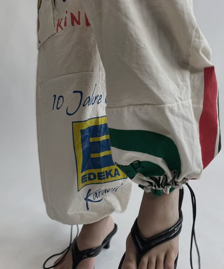 【RE;CIRCLE】 RE Eco-Friendly Bag Draw Cord Pants / 220804-017