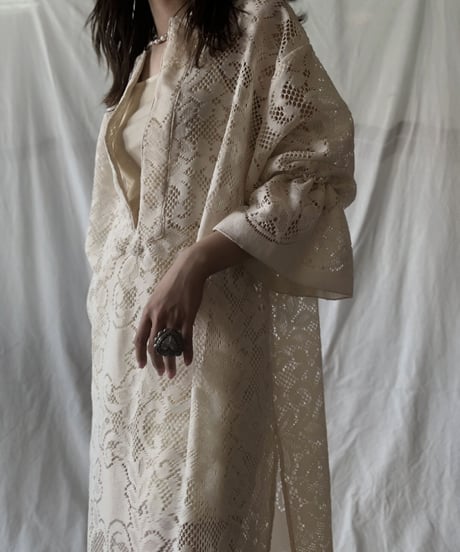 【RE;CIRCLE】 RE Lace L/S Open Front One-piece②/210611-030