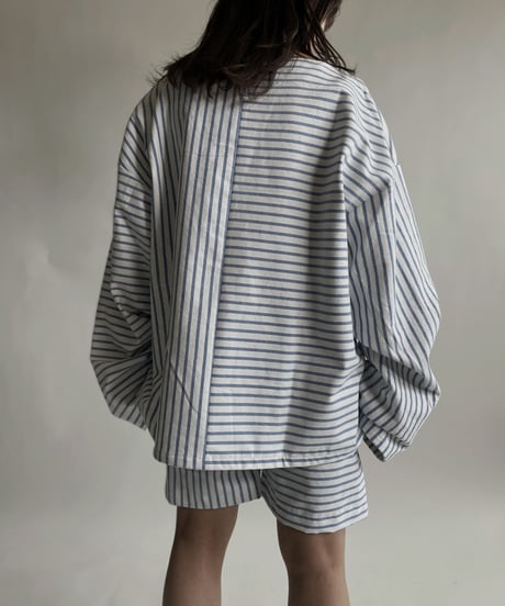 【RE;CIRCLE】 RE Netherlands Sheets Border Switch Top / 220423-001