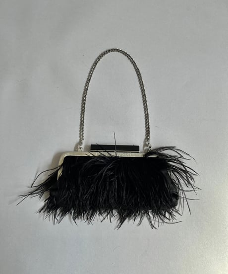 【USED】 BCBG NAXAZRIA Fur Hand Bag/ 241007-030