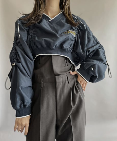 【RE;CIRCLE】 RE Nylon Drawcord Pullover Navy / 230406-014