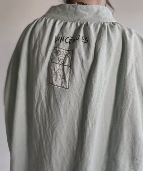 【RE;CIRCLE】RE Dyed French Mattress Cover One-piece -Aqua Green- / 220512-010
