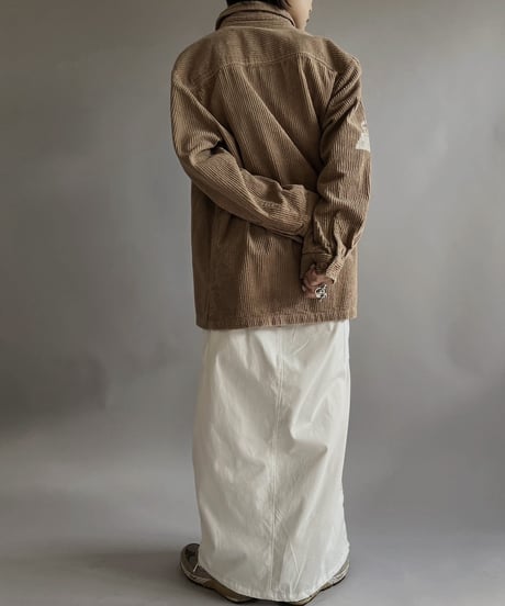 【Mashup Products】 Silk Screen Cotton 100% Corduroy Shirt/  240217-009