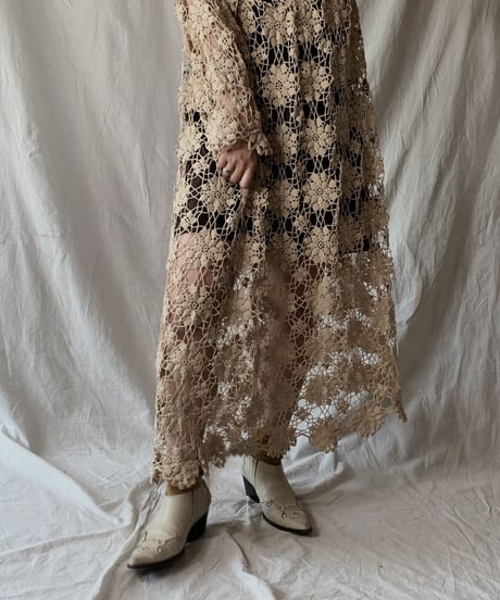 【RE;CIRCLE】 RE Crochet Lace Dress④/210421-004
