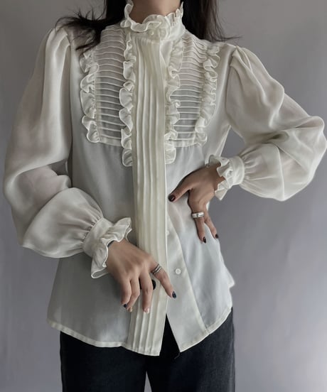 【USED】  Poly Long Sleeved Shirt / 221029-013