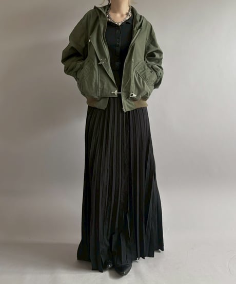 【RE;CIRCLE】RE U.S Military Rebuild Hooded Fireman Jacket Khaki / 260226-017