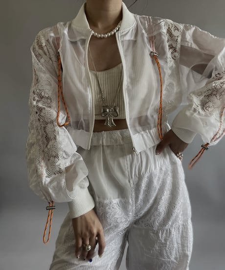 【RE;CIRCLE】 RE White Patch Short Blouson / 240509-006