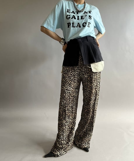 【USED 】Leopard Patterned Pants/ 240824-052