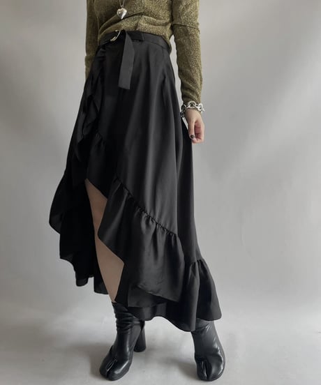 【USED】 Sandro Sheer Skirt / 231028-026