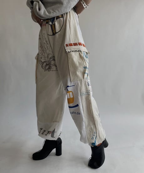 【RE;CIRCLE】 RE Eco-Friendly Bag Draw Cord Pants / 220825-021