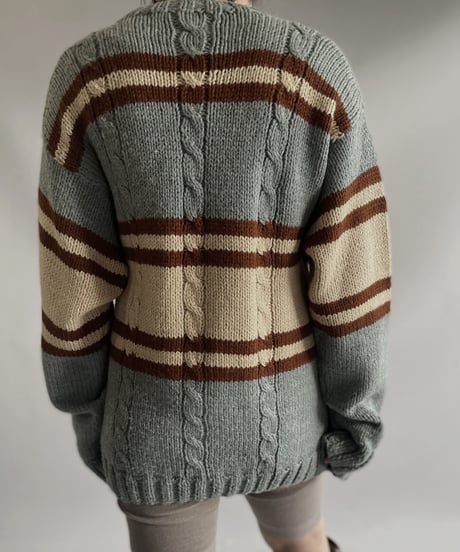 【USED】 L/S Patterned Knit Top/ 231104-026